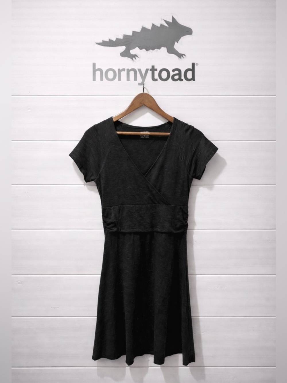 Horny Toad Black Wrap Dress – XS